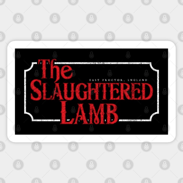 The Slaughtered Lamb Sticker by huckblade